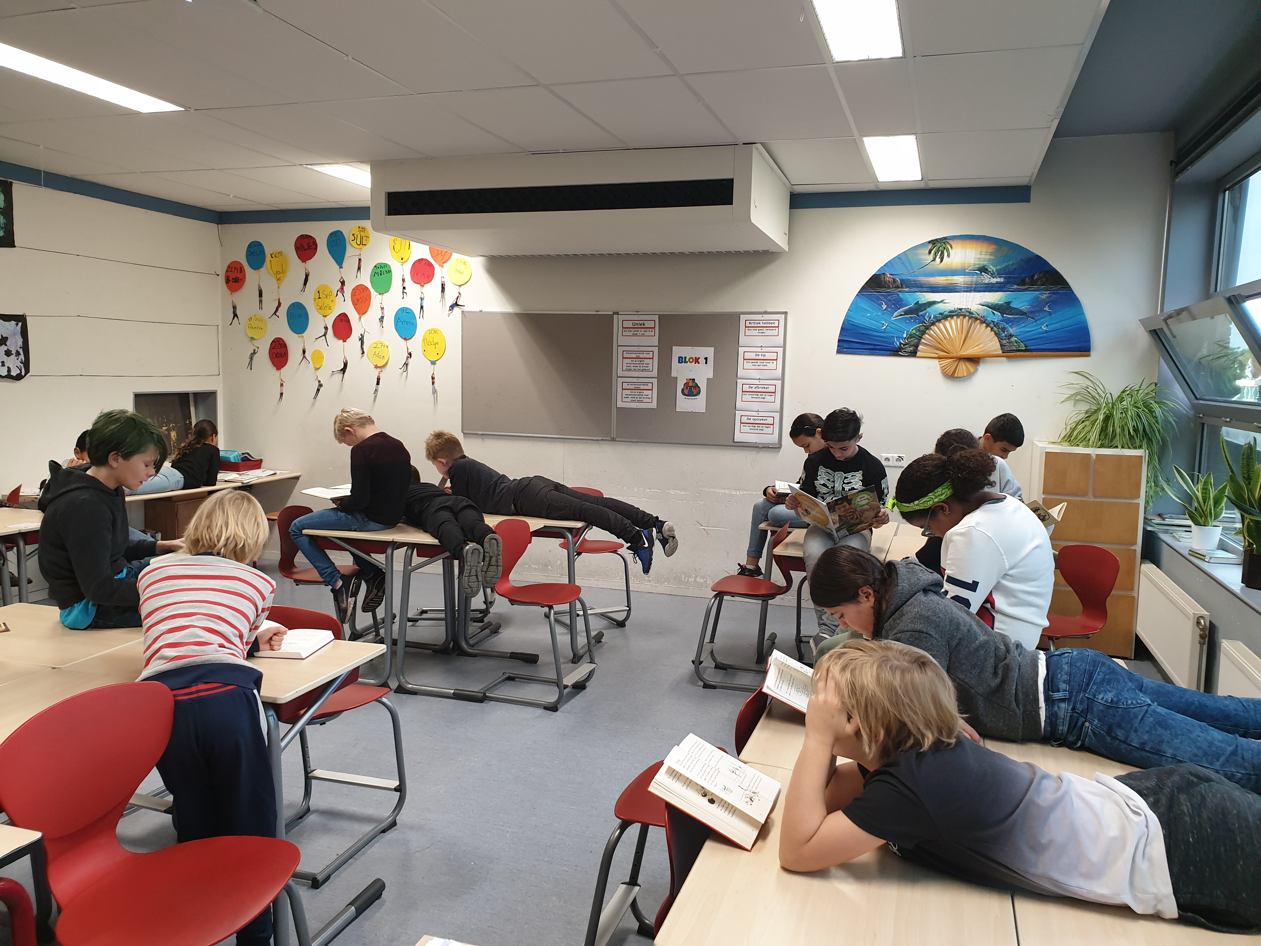 Dobbellezen in groep 7A